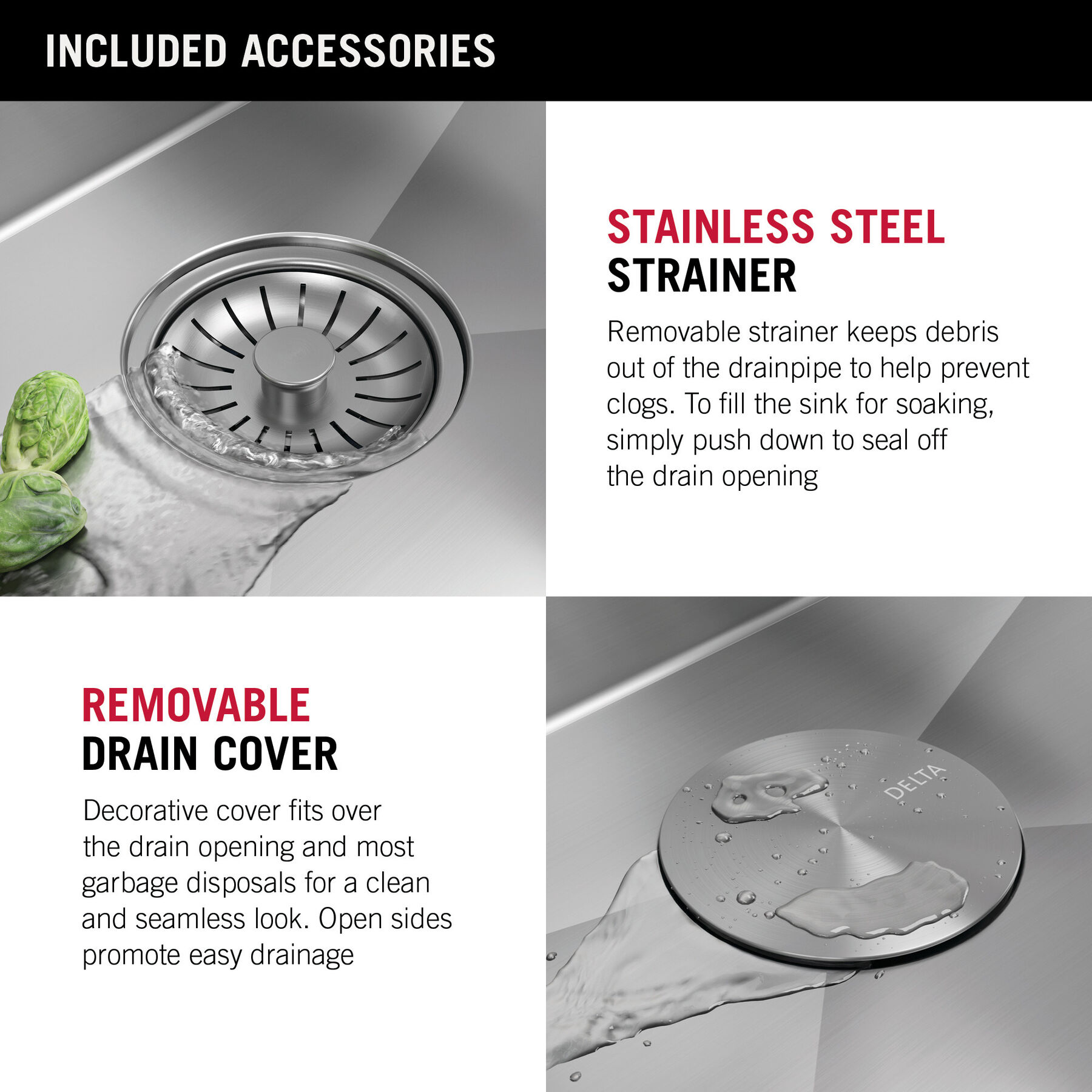 33” Drop-In Undermount Stainless Steel Single Bowl Kitchen Sink with Accessories, image 3